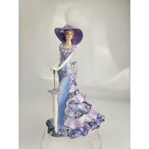 Thomas Kinkade Emily's Stroll Inspiration Gardens of Elegance Figurine Numbered